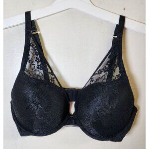 NWOT Auden Women's Black Underwire Push-Up Bra Adjustable Straps Size 36C